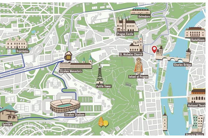 1.5h Small Group Segway Tour & Free Taxi Transfer ️with PragueWay - The Great Strahov Stadium is Prague’s oddest landmark