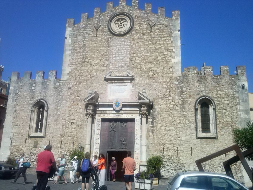 3-Hour Taormina Segway PT Authorized Tour - Piazza IX Aprile and the view over Taormina
