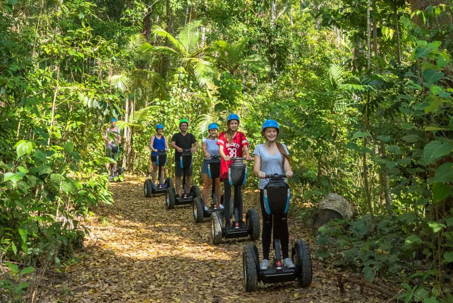 Airlie Beach: Segway Rainforest Discovery Tour - Getting comfortable on the Segway before the forest