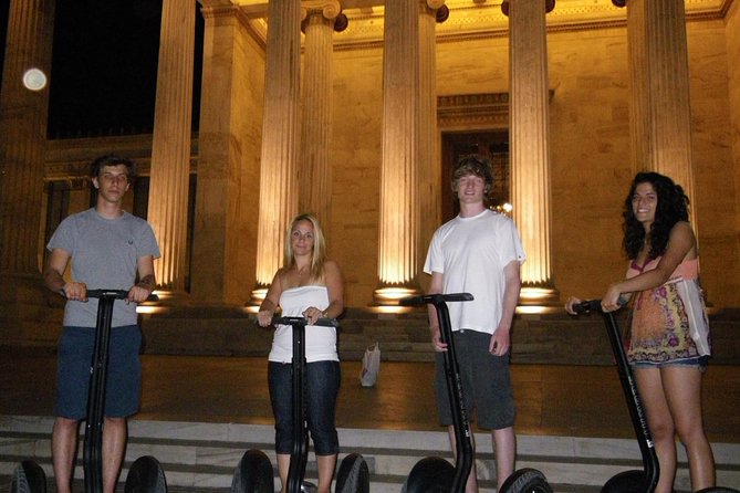 Athens Night Segway Tour - The Acropolis slopes and Plaka at evening light