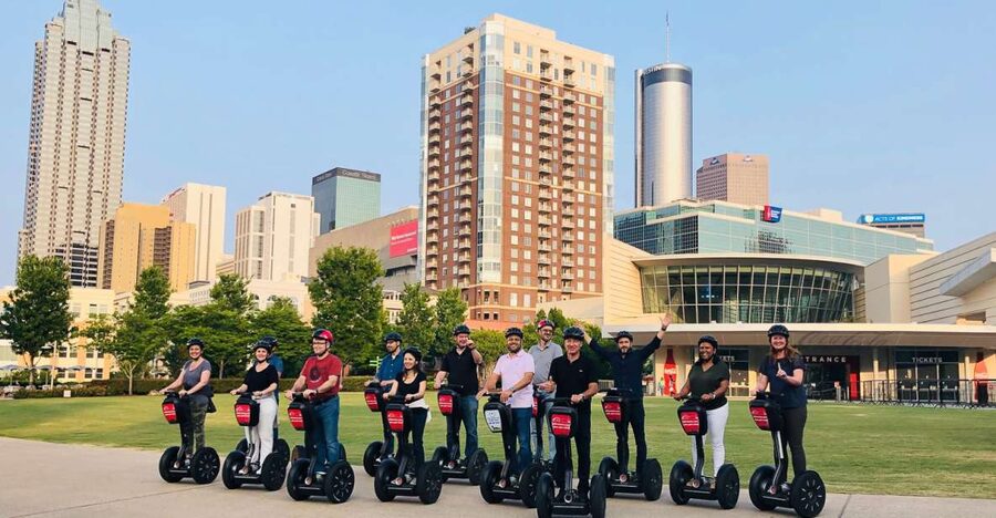 Atlanta: Downtown, Midtown or Eastside Segway Tour - Downtown at night: major landmarks in 90 minutes
