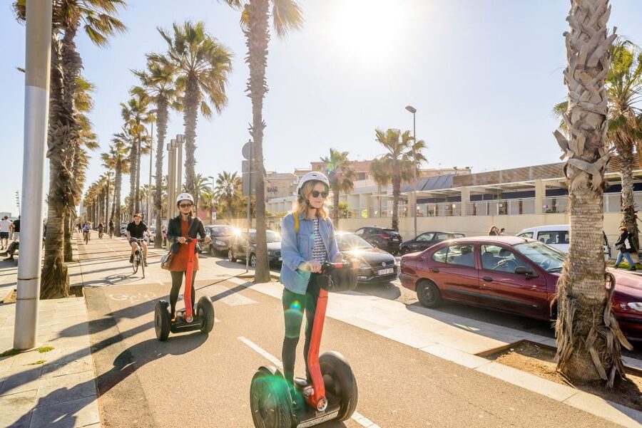 Barcelona Grand 2-Hour Segway Tour - Riding past La Estación de Francia and Vila Olimpica