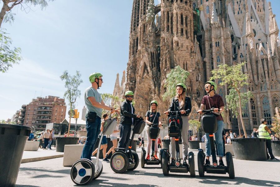 Barcelona Highlights: The Best of Gaudi On Segway - Sagrada Família from the outside
