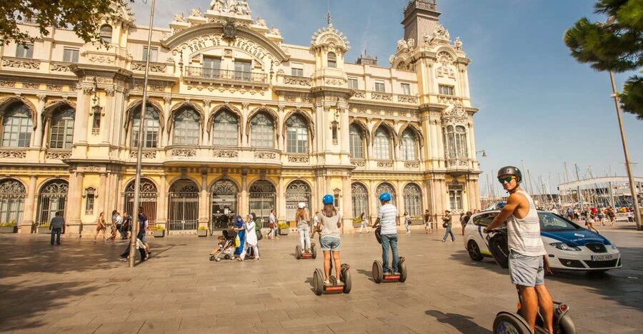 Barcelona: Old Port and Gothic Quarter Guided Segway Tour - Key points at a glance