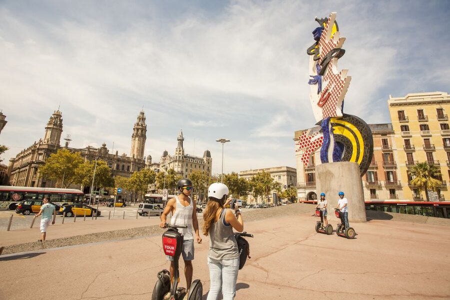 Barcelona: Old Port and Gothic Quarter Guided Segway Tour - Starting among Roman walls in the Gothic Quarter