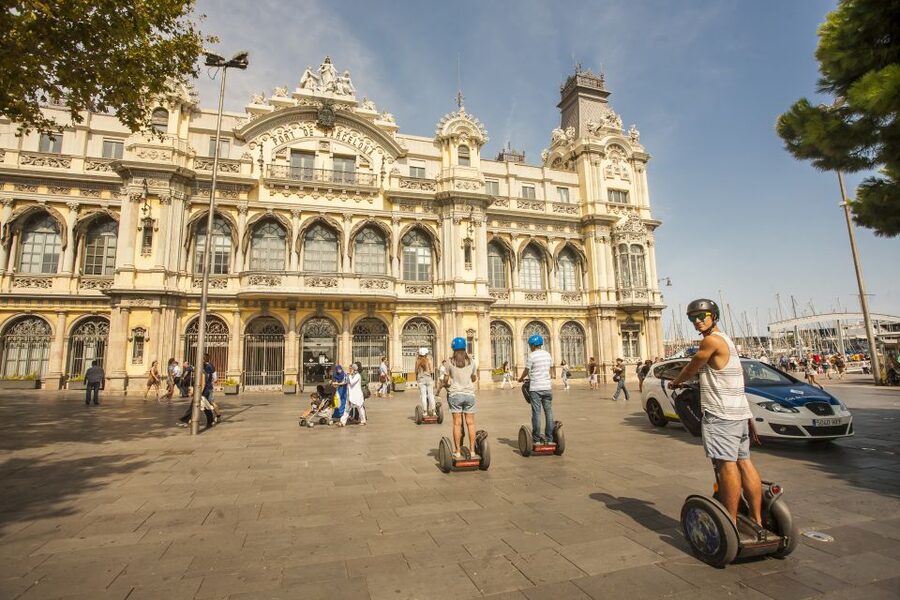 Barcelona: Old Port and Gothic Quarter Guided Segway Tour - Barceloneta beaches and the W Hotel viewpoint