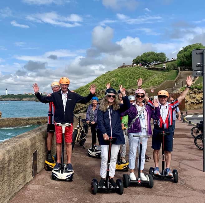 Biarritz happiness: Guided tour by Segway/e-bike + Pala - Port Vieux, Port des Pêcheurs, and Grande Plage