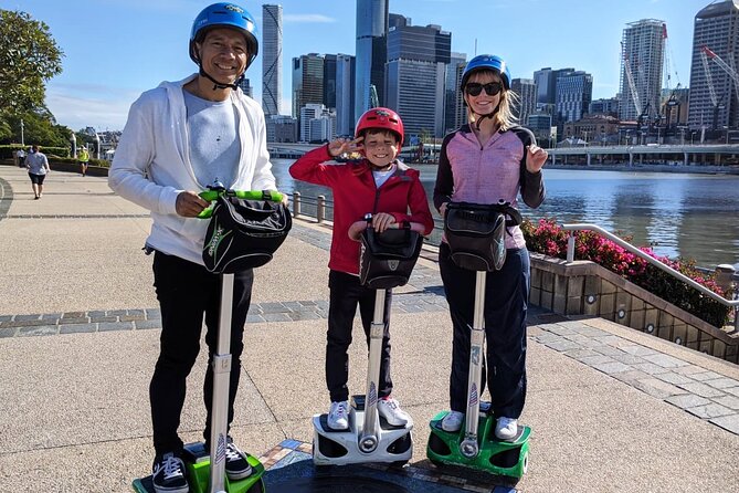 Brisbane Mini Segway Tour - Crossing Kurilpa Bridge on two wheels