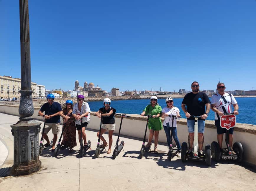 Cadiz: 1.45H Guided Segway/eScooters/EBikes for Big Groups - Choosing between a Segway, e-scooter, and e-bike