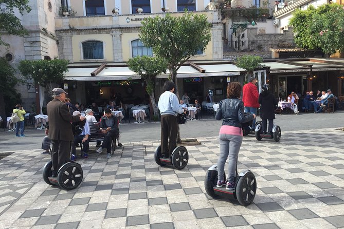 CSTRents - Taormina Segway PT Authorized Tour - Villa Comunale and views toward Mount Etna