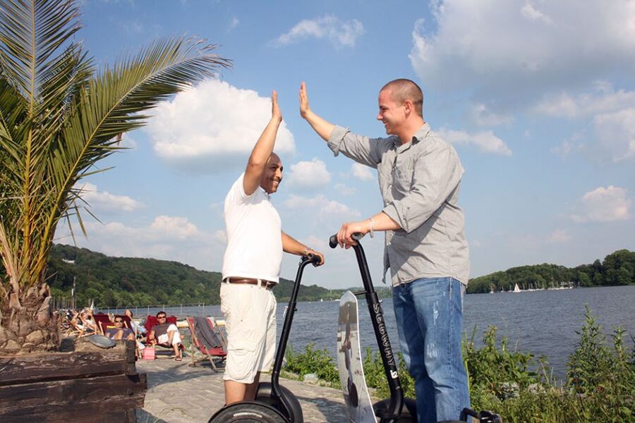Essen: Segway Tour Along the Baldeneysee - A short pause at Haus Scheppen