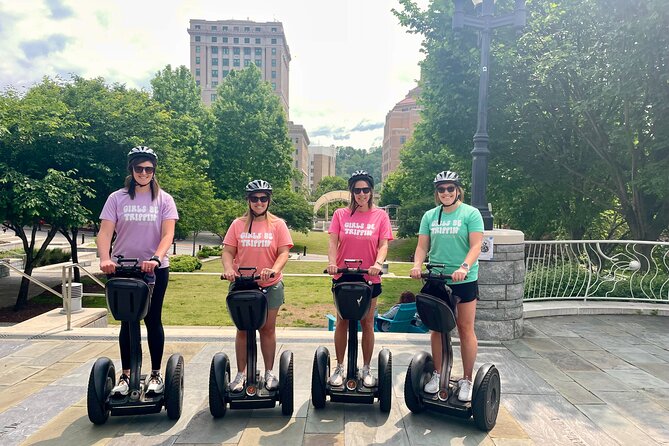 Explore Asheville on Segway Tours - Learning to ride before heading downtown