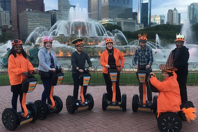 Haunted Ghosts & The Chicago Outfit Segway Tour - Getting comfortable on the Segway at 300 East Monroe Street