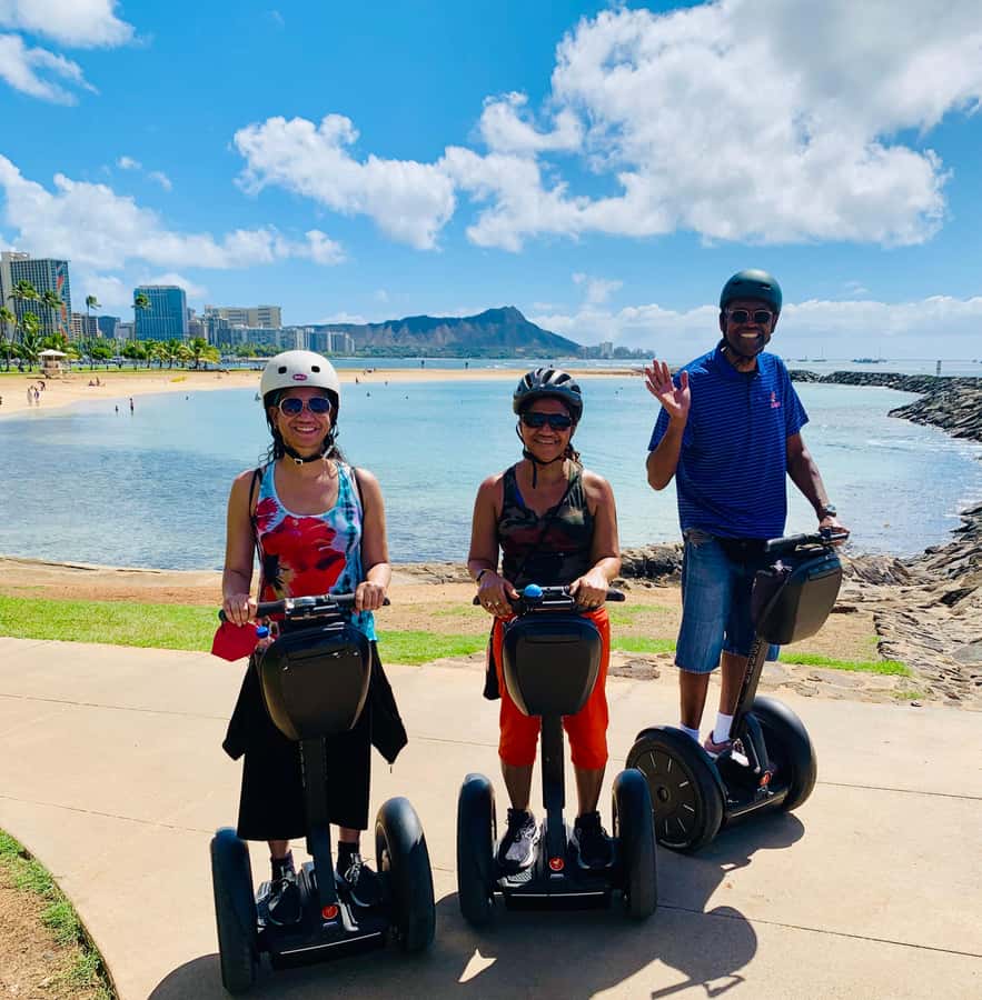 Honolulu: Magic Island & Beach Segway Tour - Ala Moana Park, beach, and shopping center