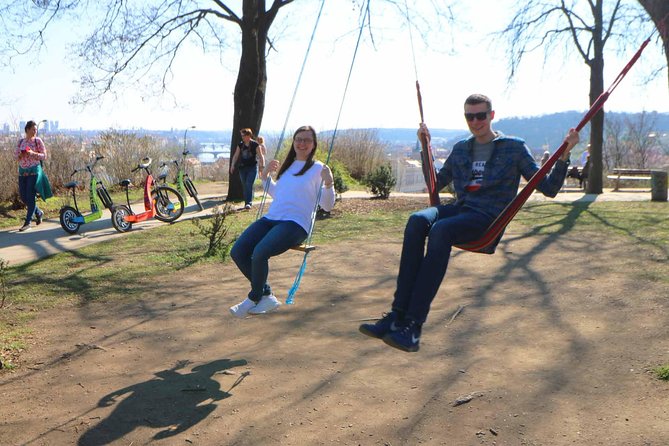 Live-Guided Half-Day Segway & E-Scooter tour - The riverfront, Dancing House, and Kampa
