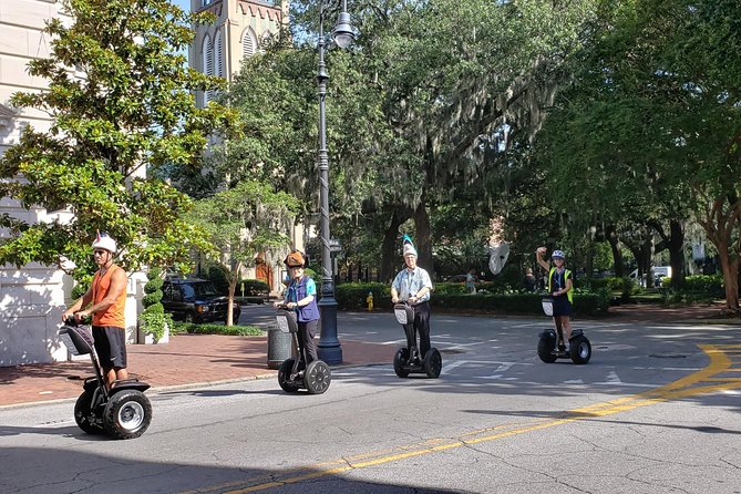 Movie Locations Segway Tour of Savannah - Lafayette Square and the Cathedral of St. John the Baptist