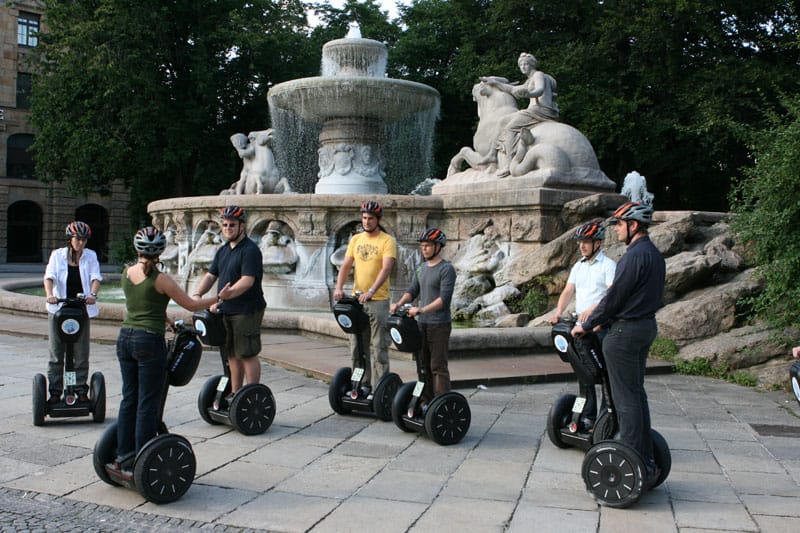 Munich 3-Hour Segway Tour: Nazi Munich & Royal Architecture - The Eisbachwelle, where Munich surfs
