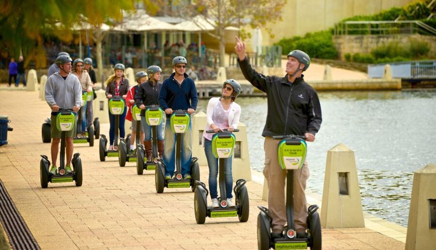 Perth Segway 1.5-Hour East Tour - The WACA, Perth Stadium, and Crown Casino