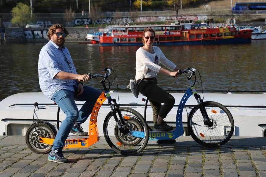 Prague: Grand Segway and eScooter Live Guided City Tour - Charles Bridge from a practical angle