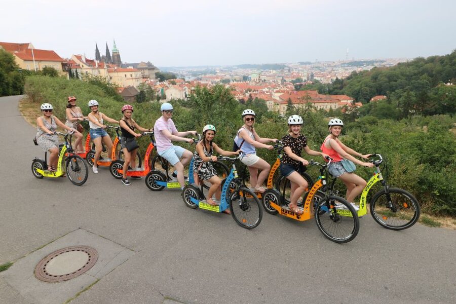Prague: Half-Day Guided Tour by Segway and E-Scooter - Petrin Hill and the ride back toward the river