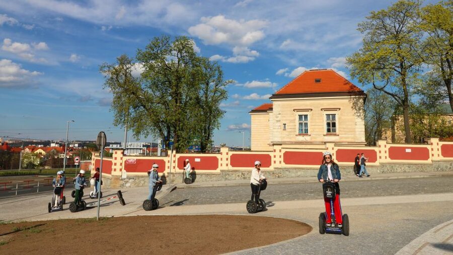 Prague: Segway Sightseeing Live-Guided Tour - Prague Castle views from a moving viewpoint