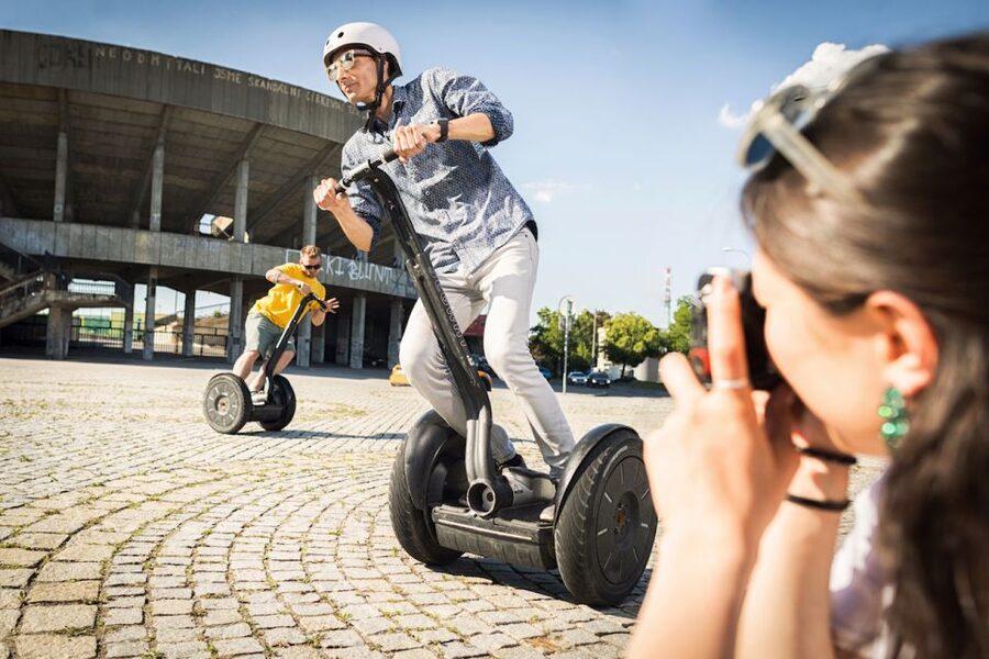 Prague: Segway Tour + Taxi Transfer & Monasteries mini-group - Prague 6 parks, monasteries, and local streets