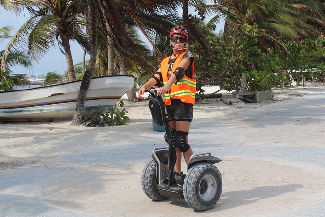 Private Segway Adventure and Beach Break in Costa Maya - A refreshment stop beside the blue water