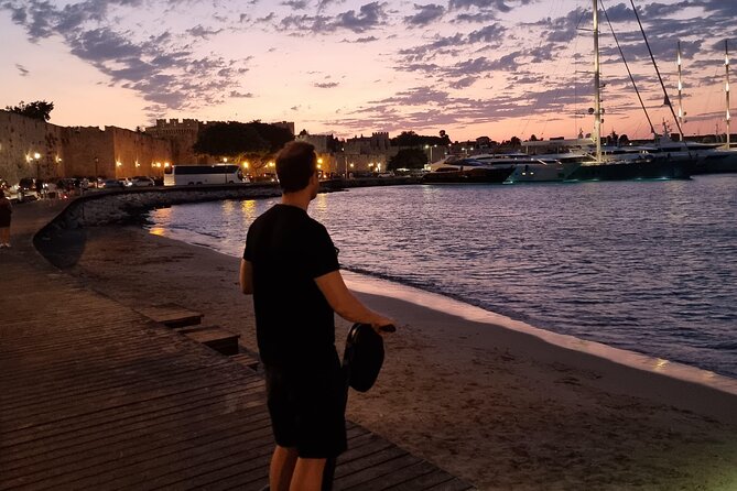 Rhodes by Night Segway Route - Getting comfortable before the ride