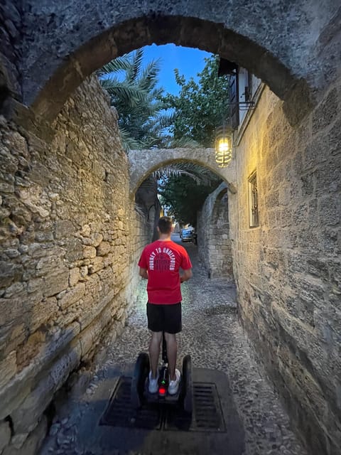 Rhodes: Rhodes by night Segway route - The Church of the Virgin of the Burgh