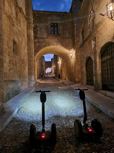 Rhodes: Rhodes by night Segway route - Two wheels or four wheels?