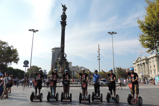 Seaside Segway Tour in Barcelona - The Columbus waterfront and the 1888 monument