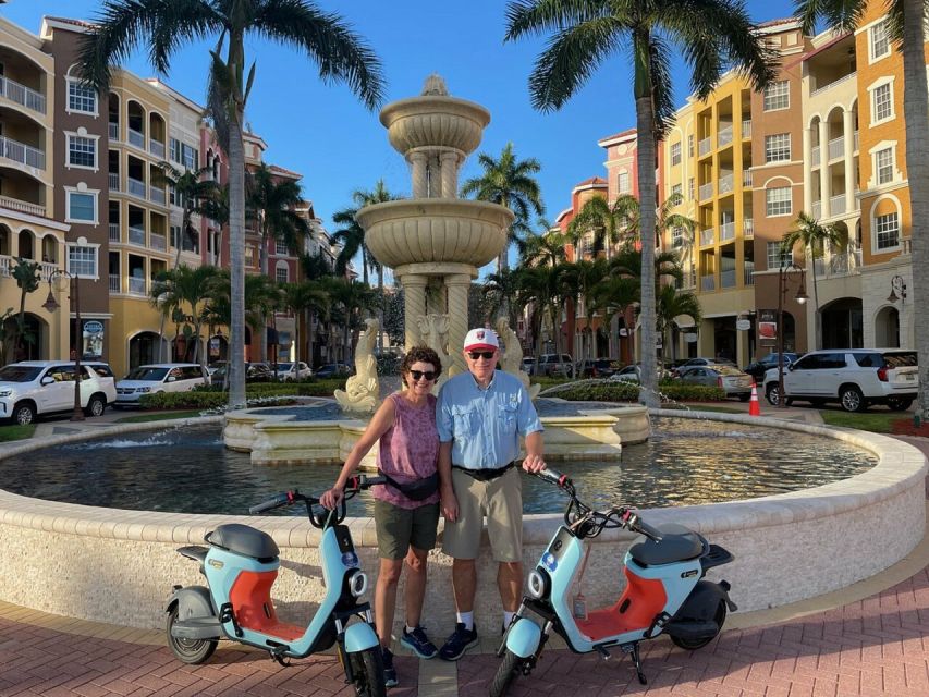 Segway Electric Moped Tour - Fun Activity Downtown Naples - A proper pause at Naples Pier