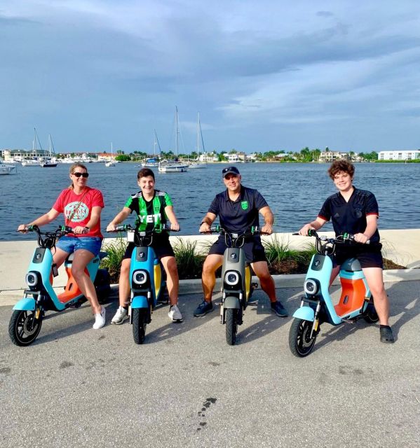 Segway Electric Moped Tour - Fun Activity Downtown Naples - Meeting at Tin City and getting ready