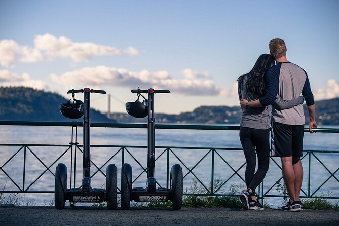 Segway Night Tour of Bergen - Riding toward Mount Fløyen