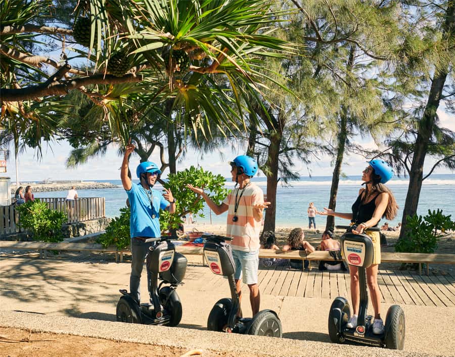 Segway Saint Pierre Town Tour Reunion Island - Rue des Bons Enfants and the stories of the south