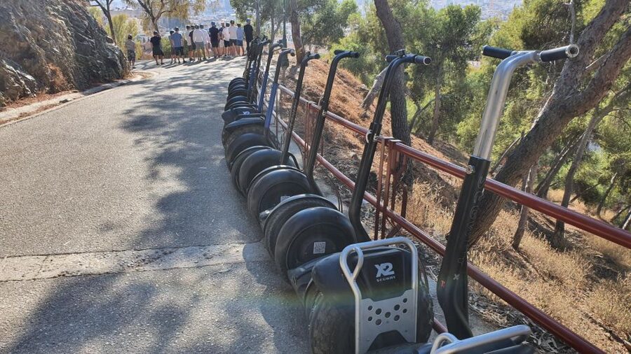 Segway tour Full Tour of the City of Malaga!!! - Riding up to Gibralfaro Castle