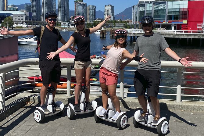 Small Group Segway tour to False Creek/English Bay - Getting comfortable on a Segway in Stanley Park