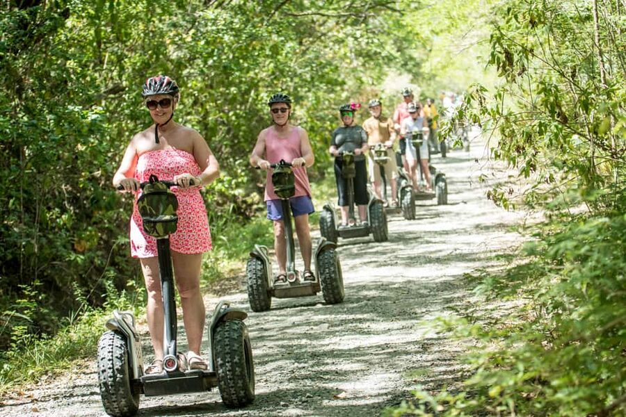 St. Lucia: Rodney Bay Village Segway - Learning the Segway on the practice track